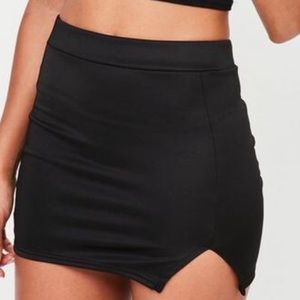 Black mini skirt